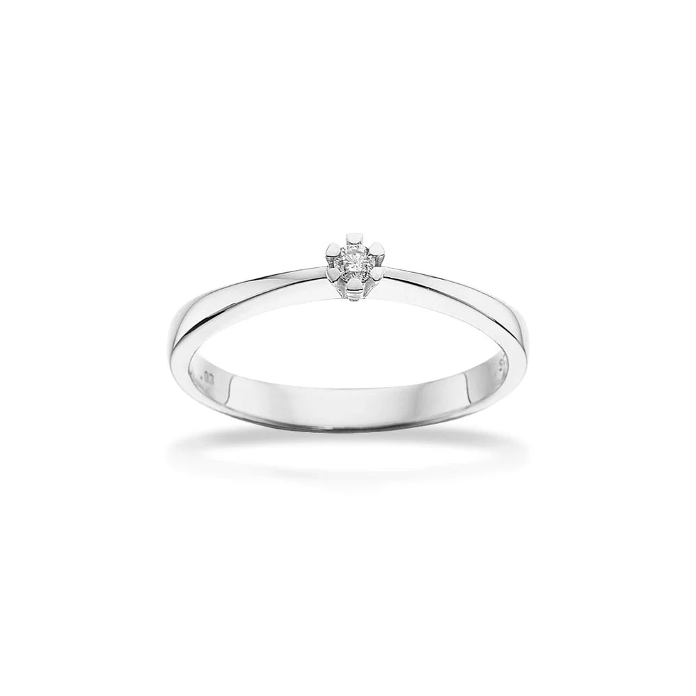 Scrouples Ringe i Hvidguld med Brillant