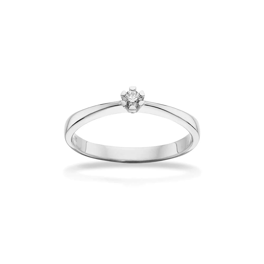 Scrouples Ringe i Hvidguld med Brillant