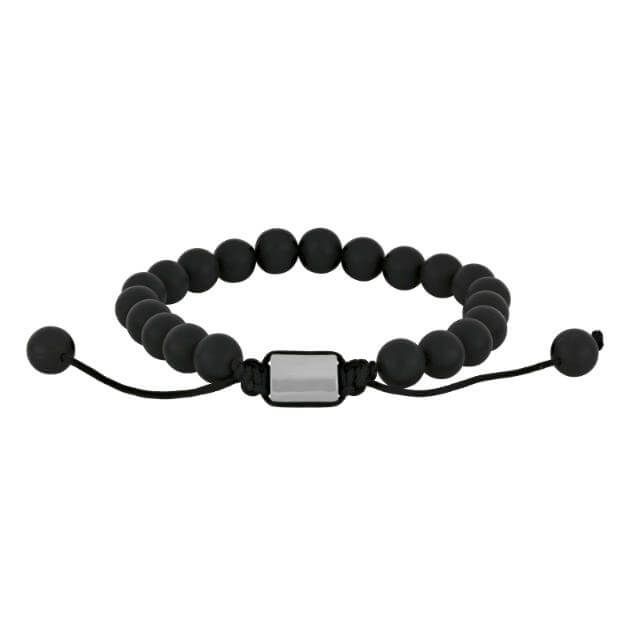 Son armbånd black agate 8mm