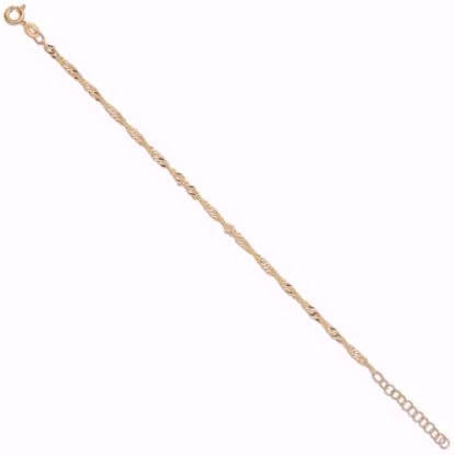 Sølv forgyldt armbånd Singapore - 8944/F