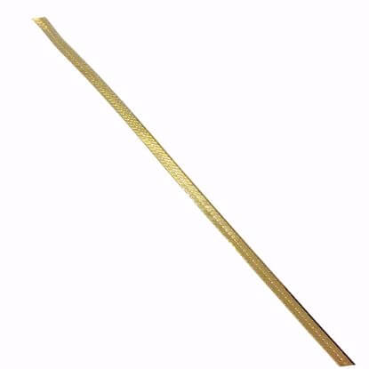Seville armbånd forgyldt 3mm flad slange - 8955/F