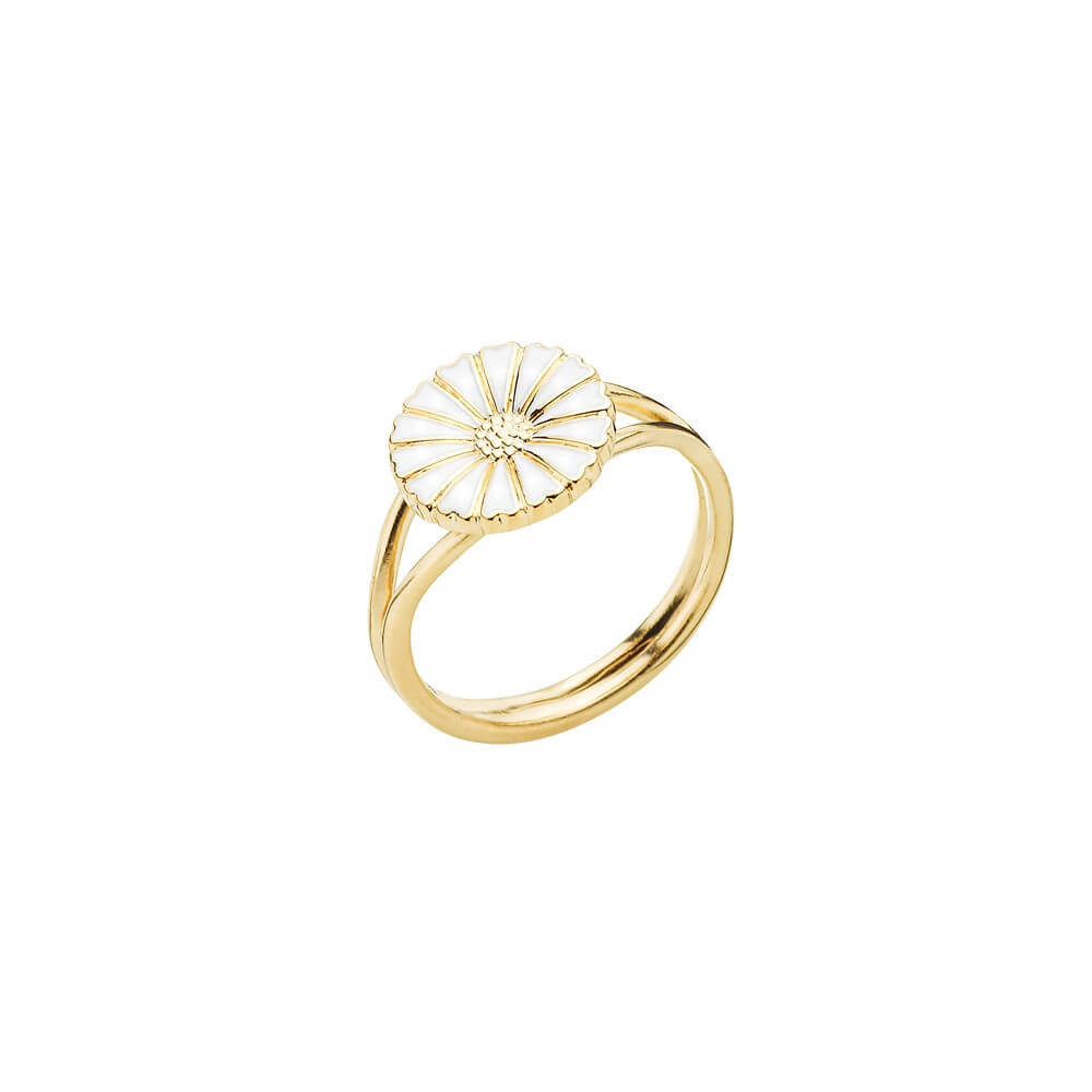 Marguerit forgyldt sølv ring-11mm