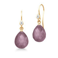 Øreringe fra Ballerina med krystaller og brillantslebne cubic zirconia.