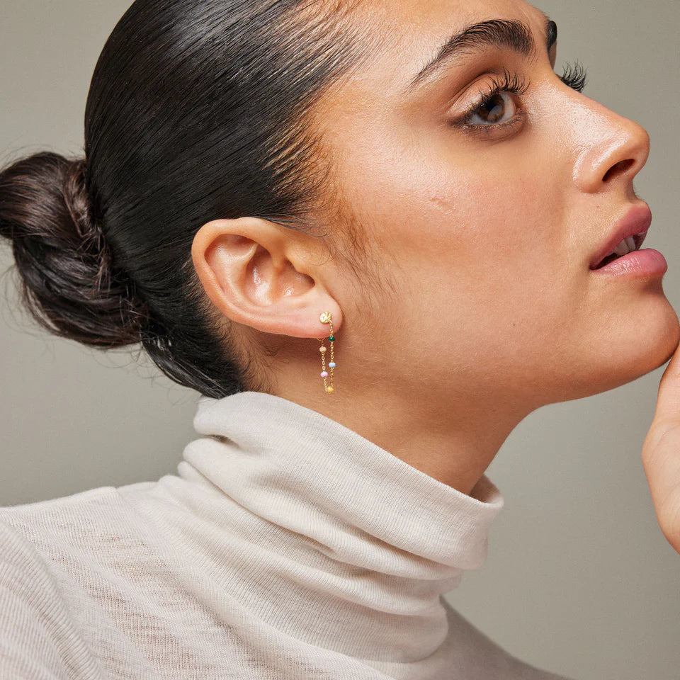 Sølv forgyldt øreringe Lola