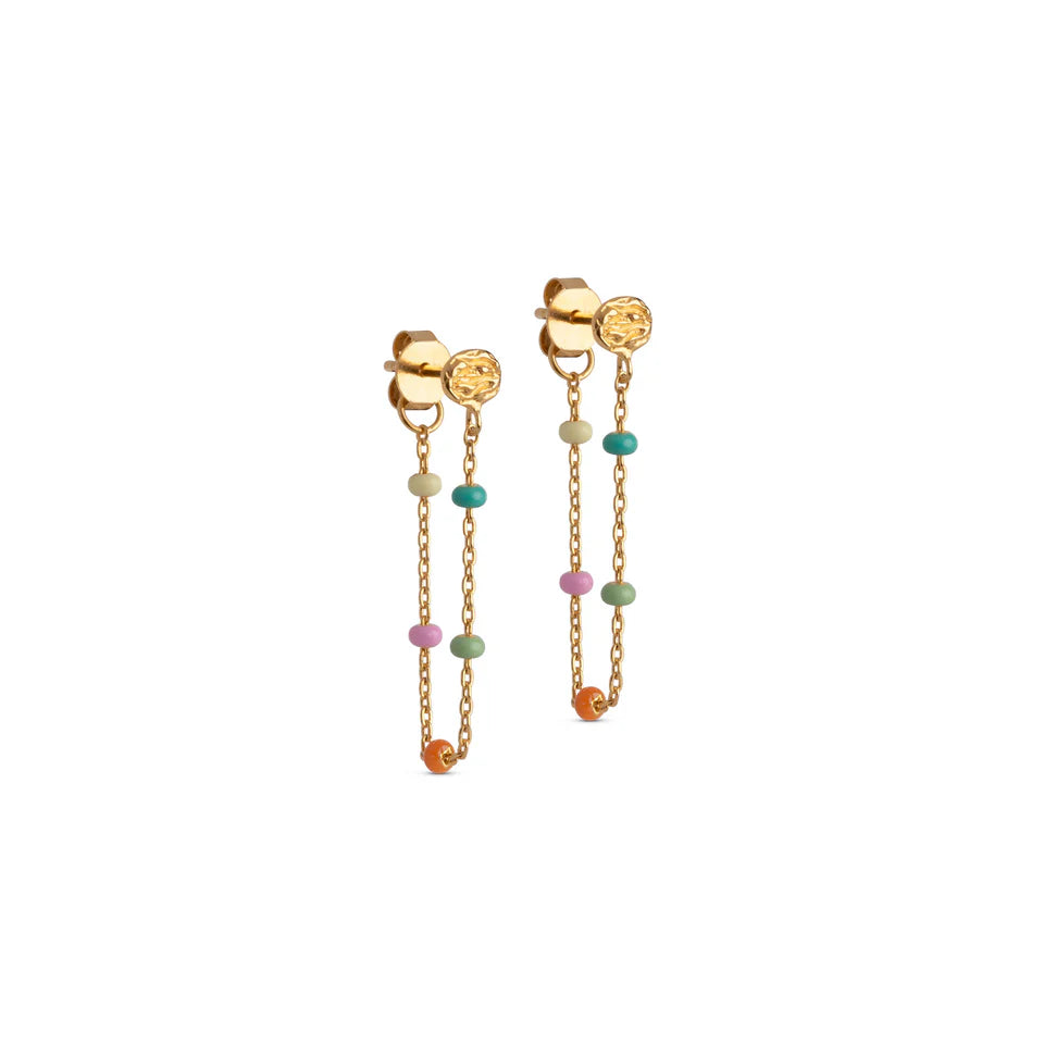 Sølv forgyldt øreringe Lola