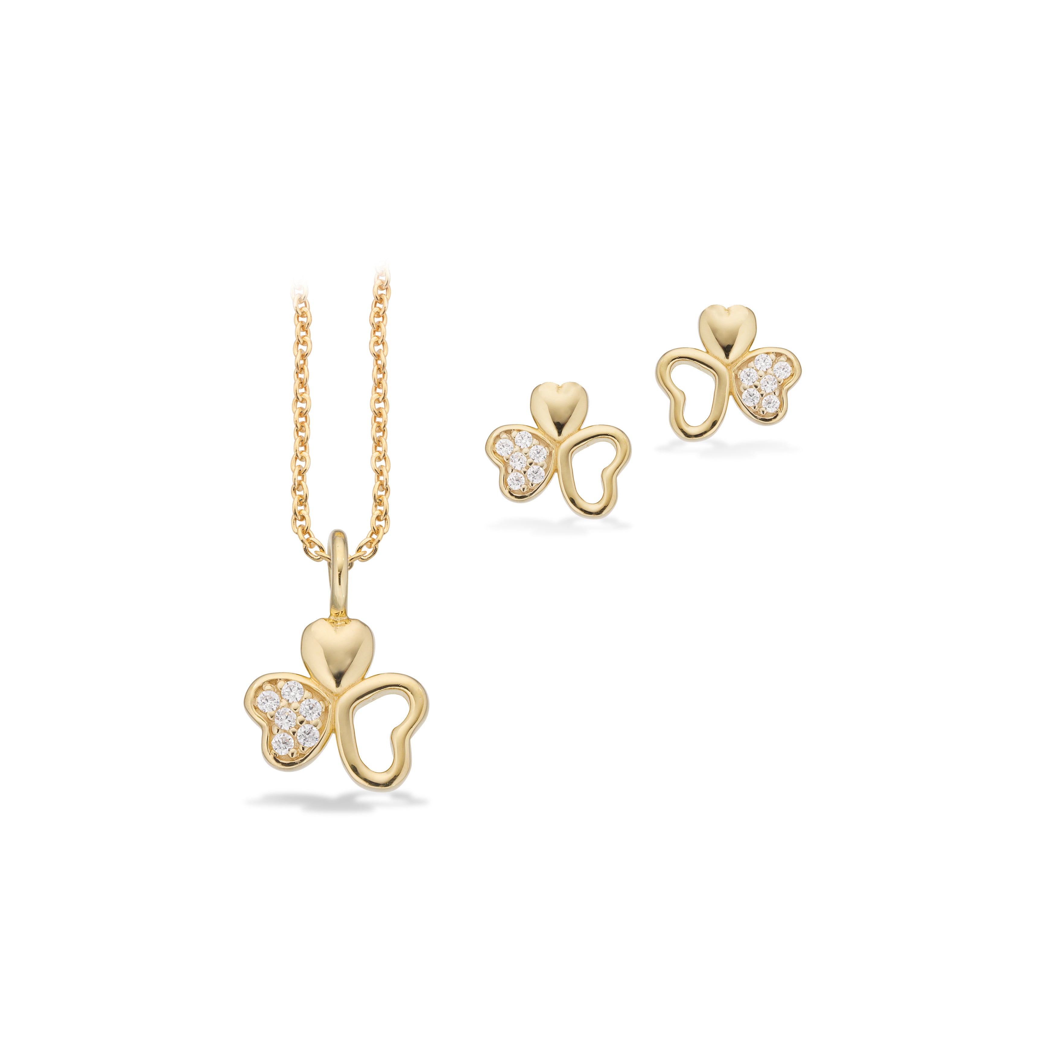 Scrouples Smykkesæt i Sølv med Syn. cubic zirconia