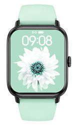 Smartwatch med farvet rem + en sort rem
