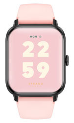 Smartwatch med farvet rem + en sort rem