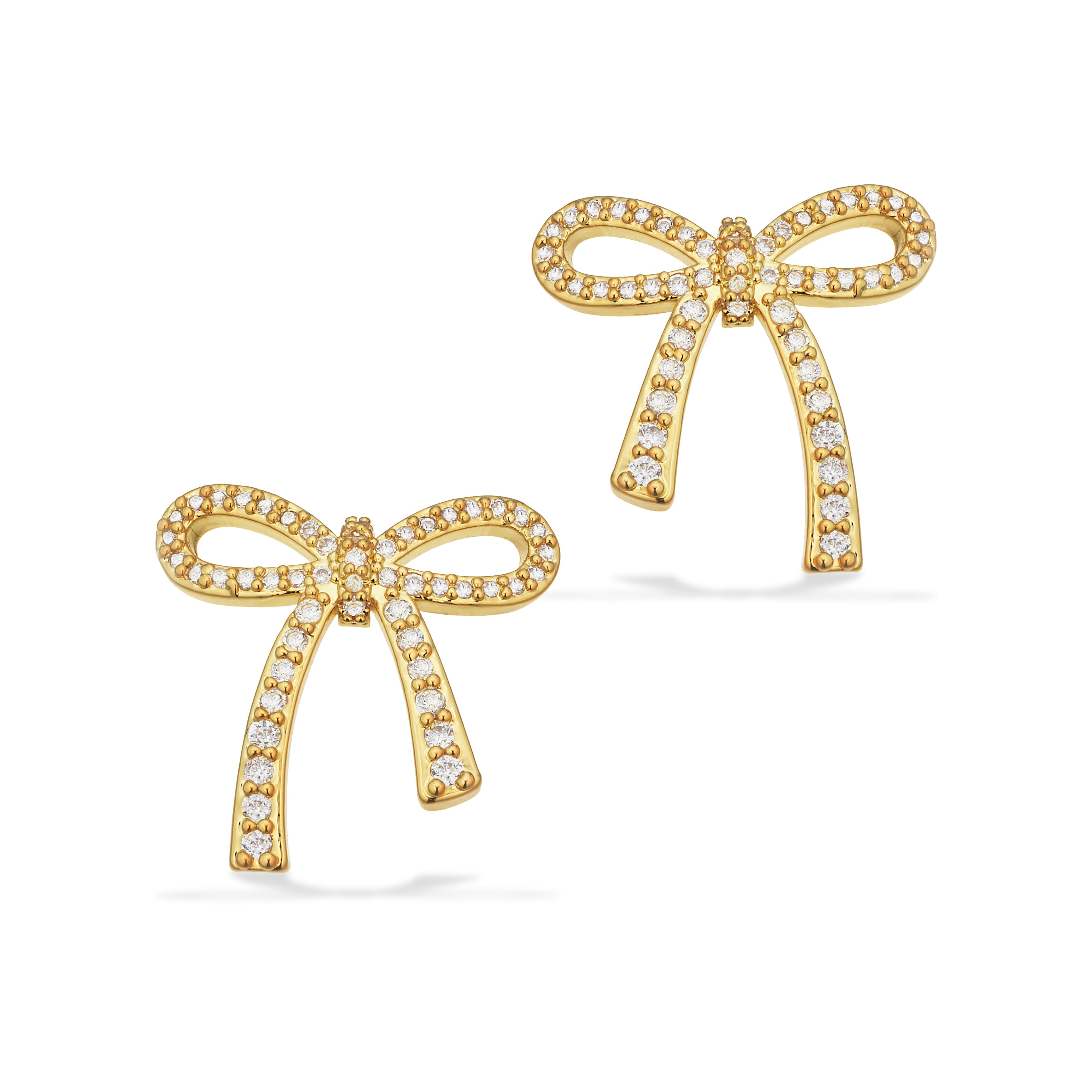 Scrouples Molly Øreringe i Messing med Syn. cubic zirconia