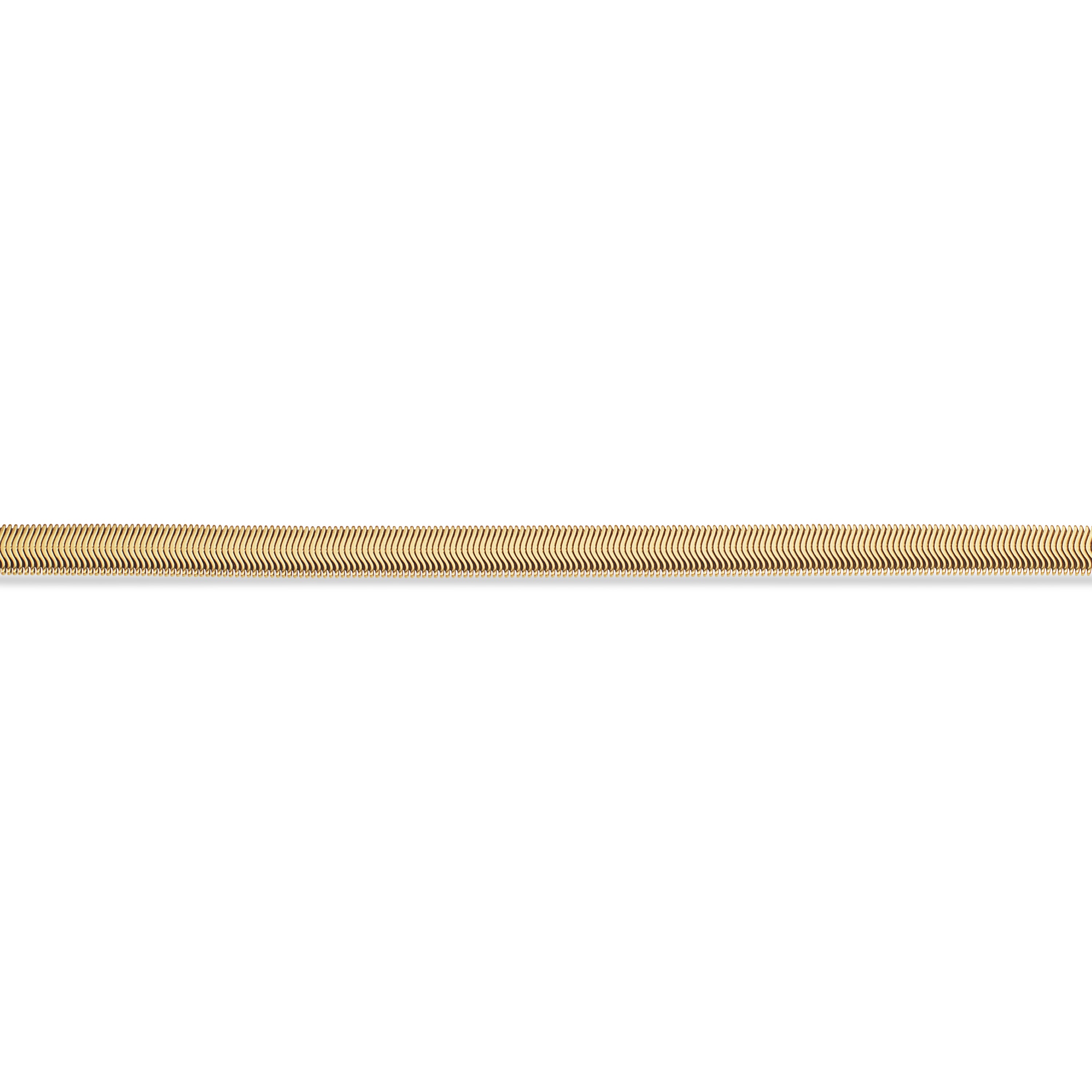 Scrouples Molly armbånd slange 6 mm stål guldf. 17,5+4,5 cm