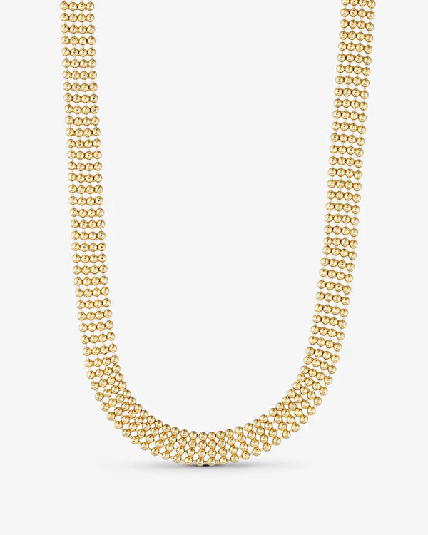 Eden forgyldt messing halskæde