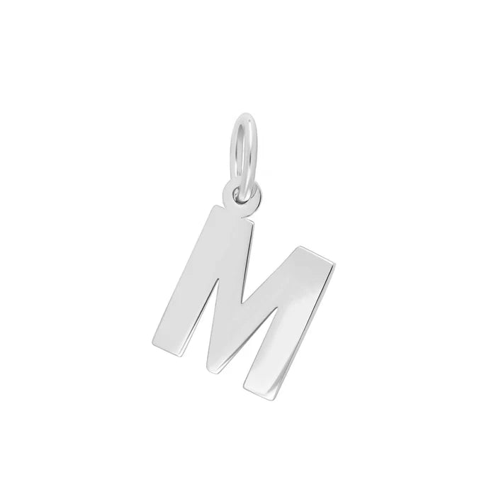 Sølv bogstav vedhæng