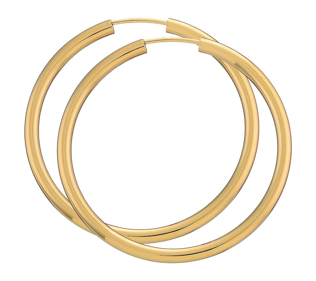 Forgyldte sølvcreoler