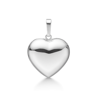 Støvring Design Sølv hjerte vedhæng