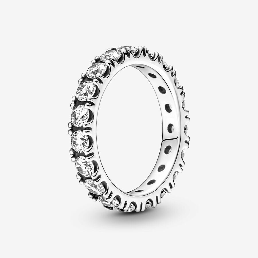 Funklende Række Eternity Ring