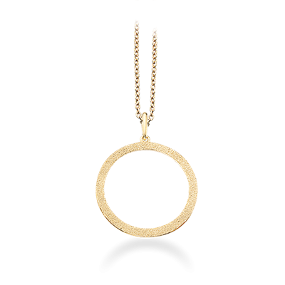 Scrouples 8 kt Guldcollier med cirkel