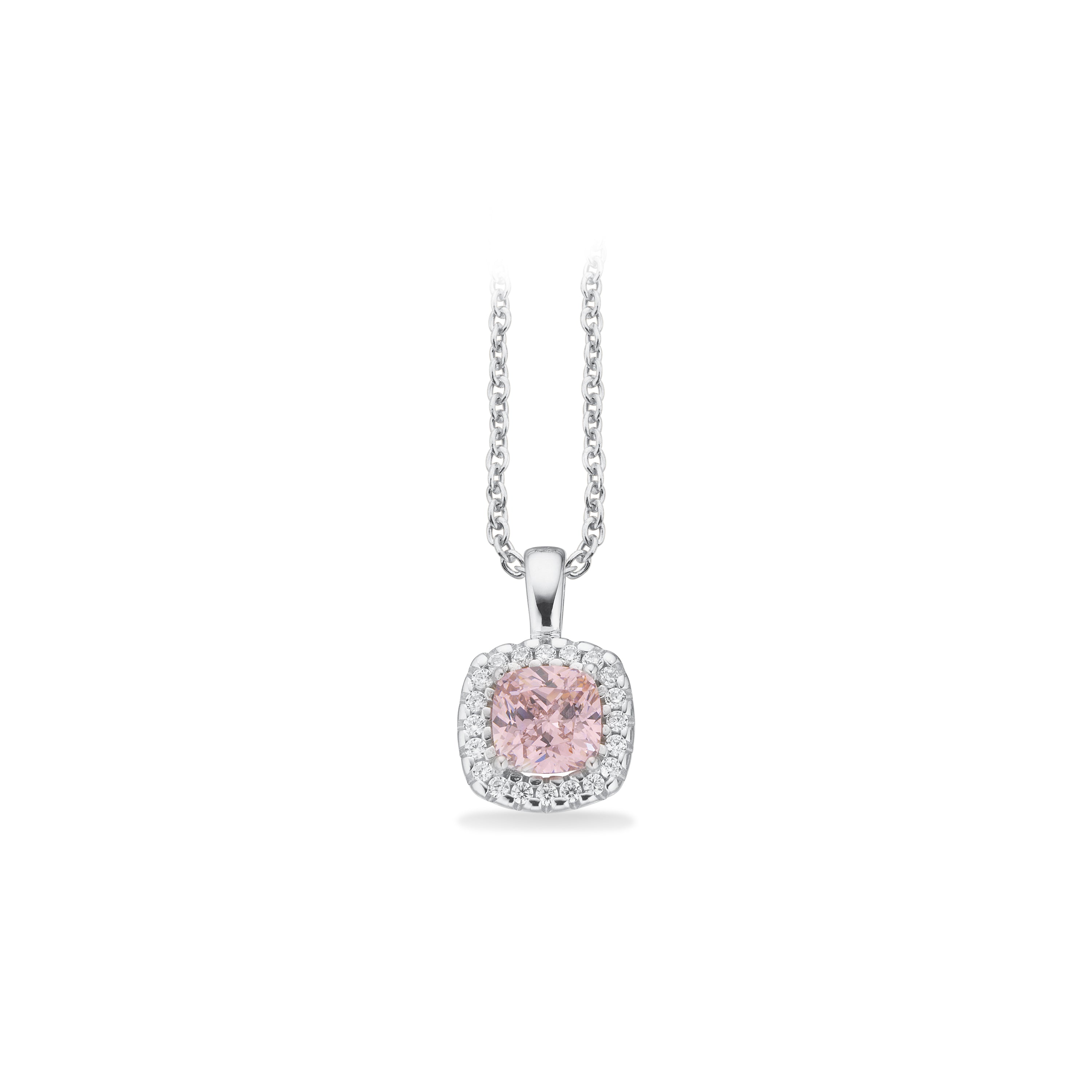 Scrouples Halskæde i Sølv med Syn. cubic zirconia