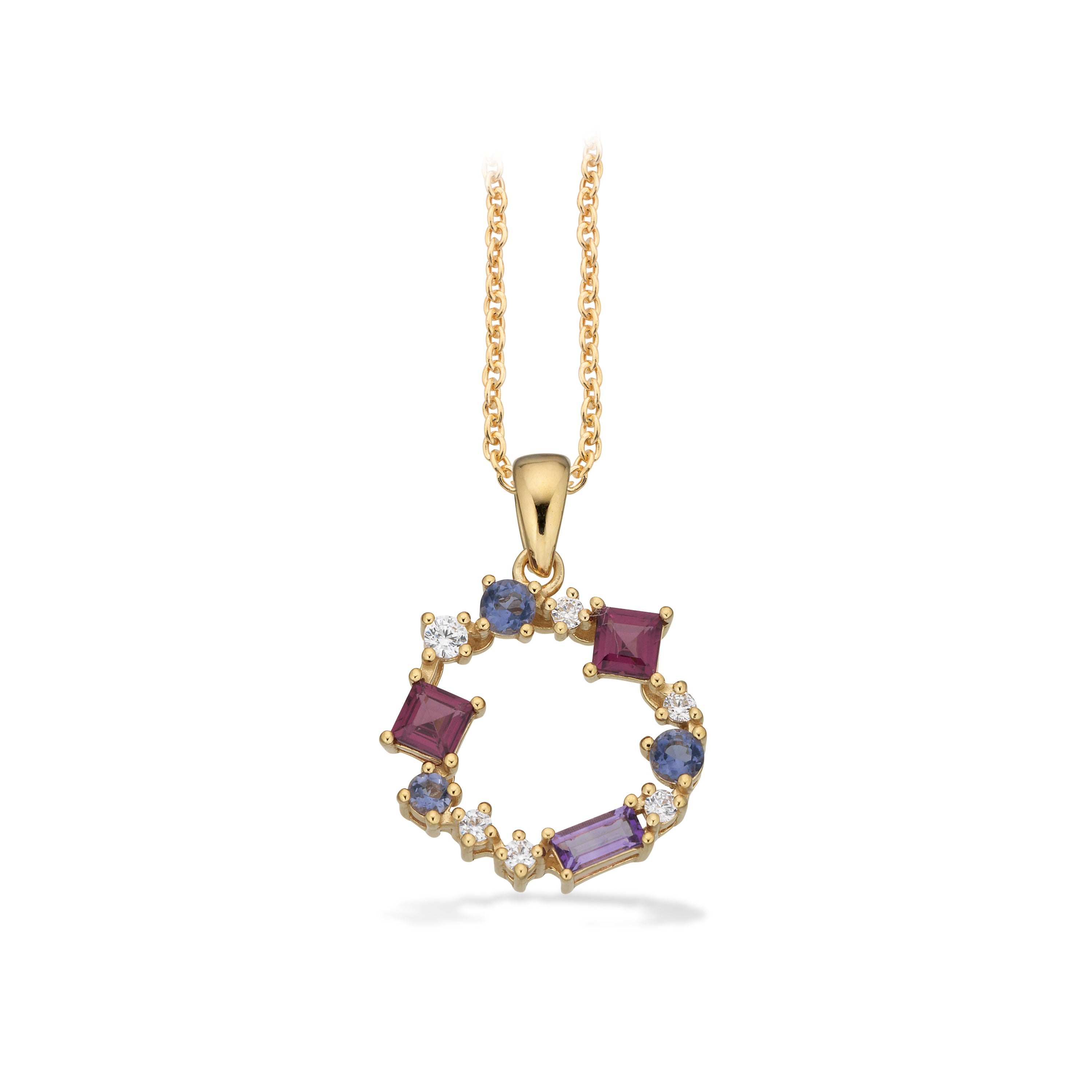 Scrouples Halskæde i Sølv med Syn. cubic zirconia