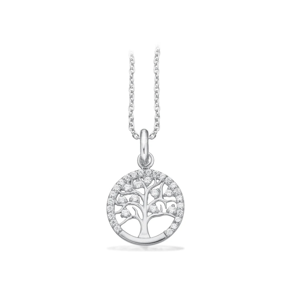Scrouples Halskæde i Sølv med Syn. cubic zirconia