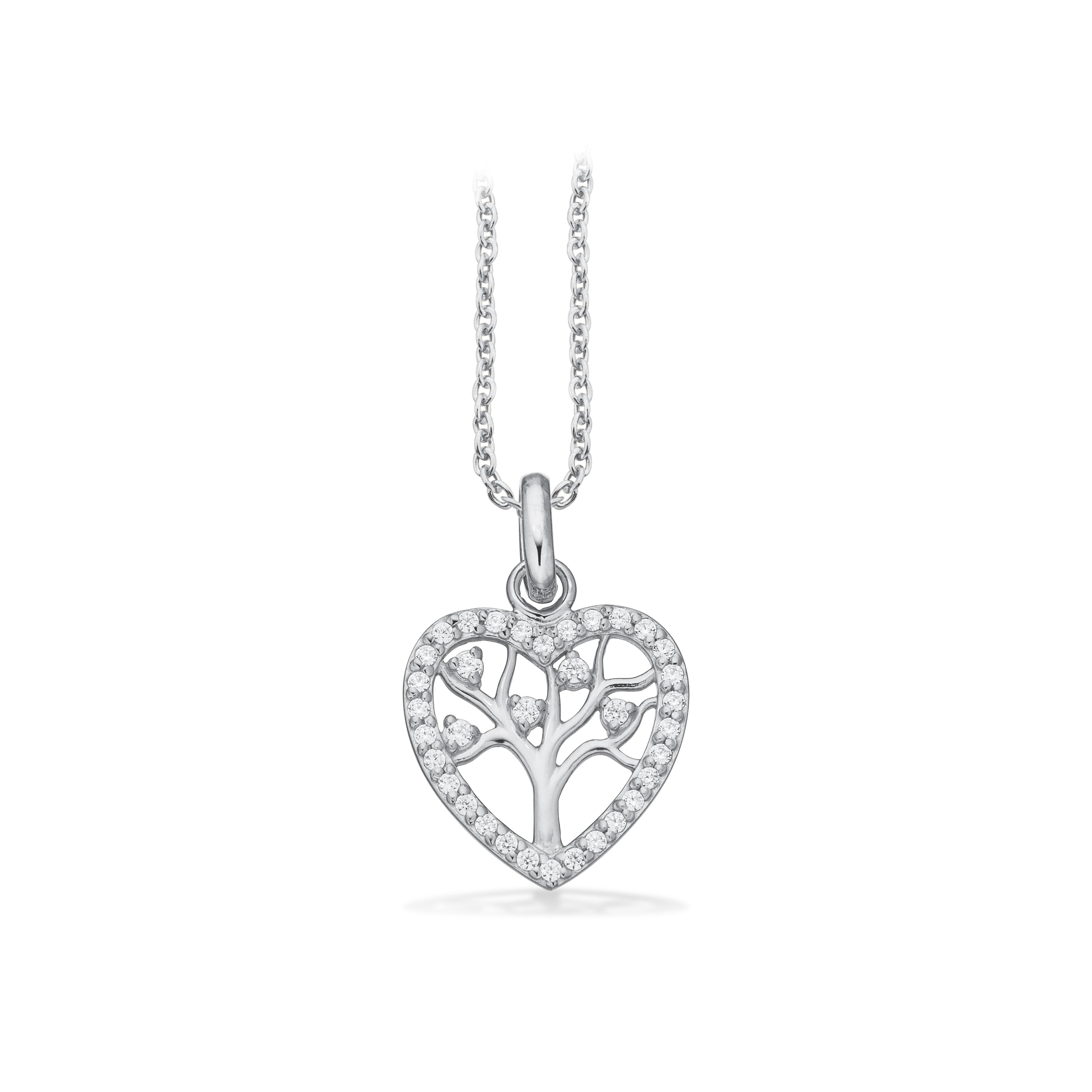 Scrouples Halskæde i Sølv med Syn. cubic zirconia
