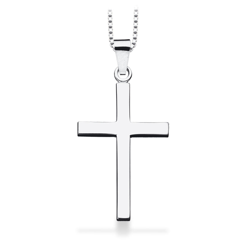 Sølv kors vedhæng standard