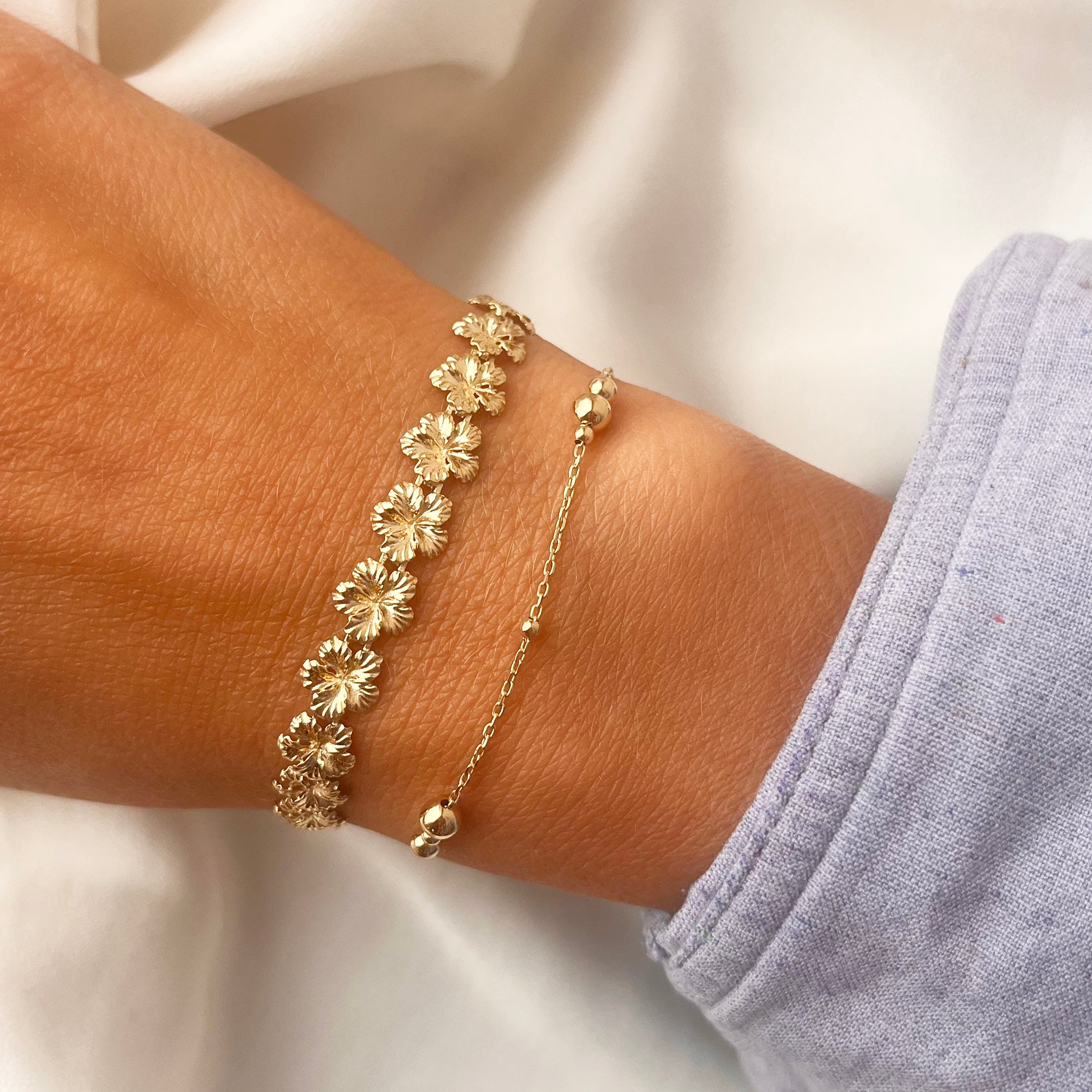 Scrouples Armbånd kugler 17+2cm 8 kt.