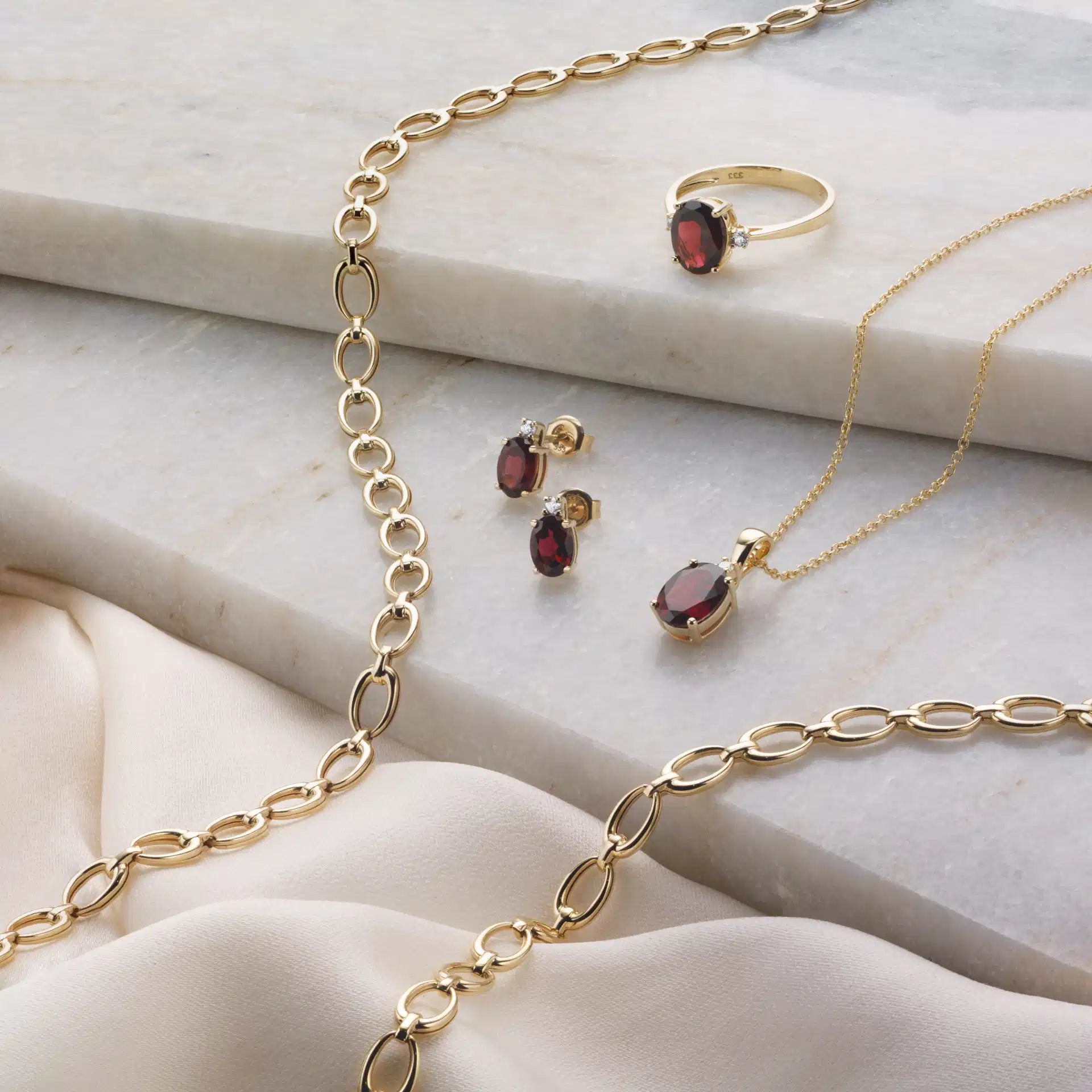 Scrouples Armbånd ovale links 18,5 cm 8 kt.