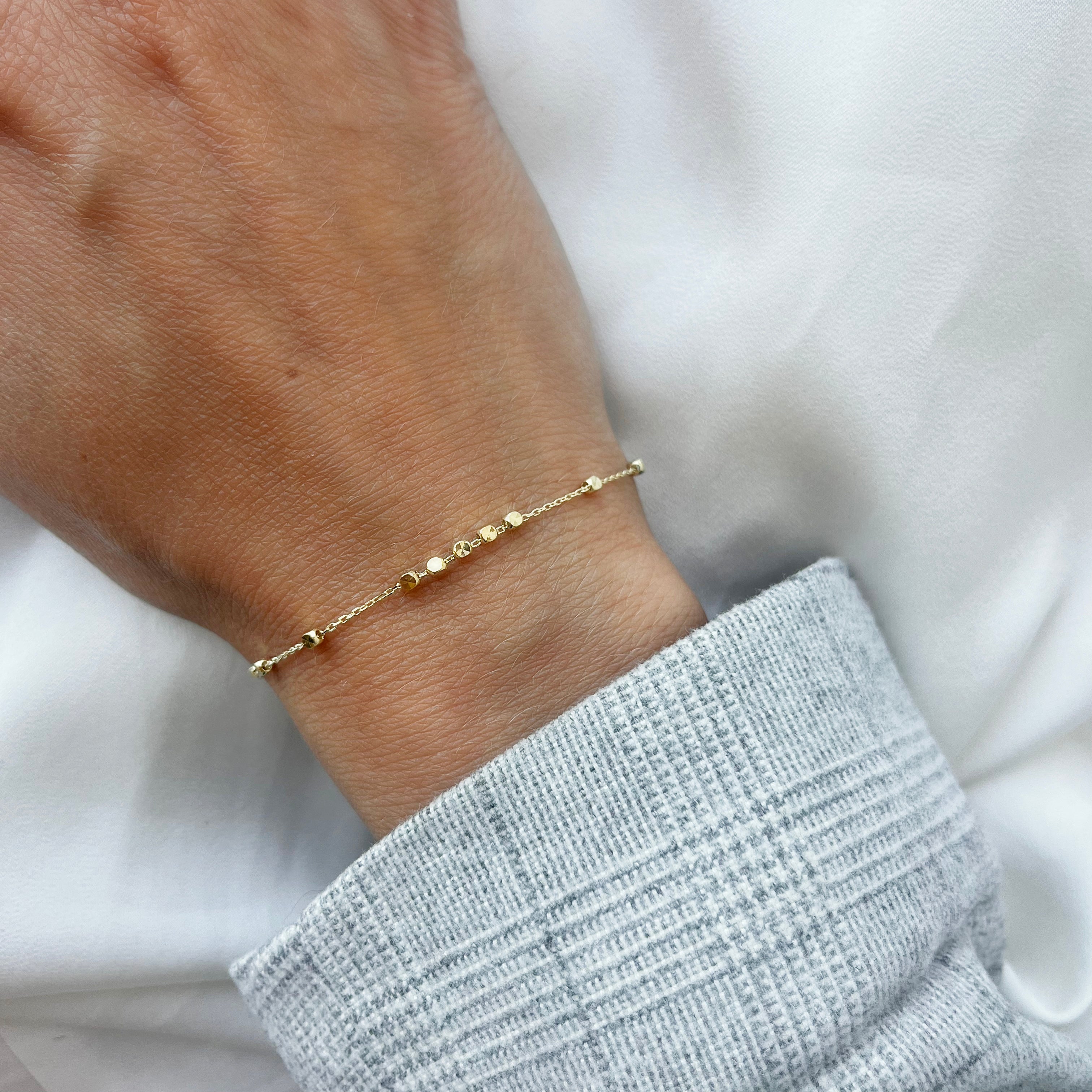 Scrouples Armbånd poletter sølv fg. 17 +2 cm