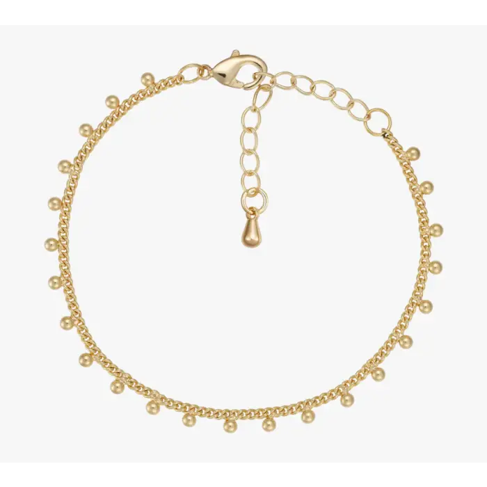 Linnea armbånd i forgyldt messing