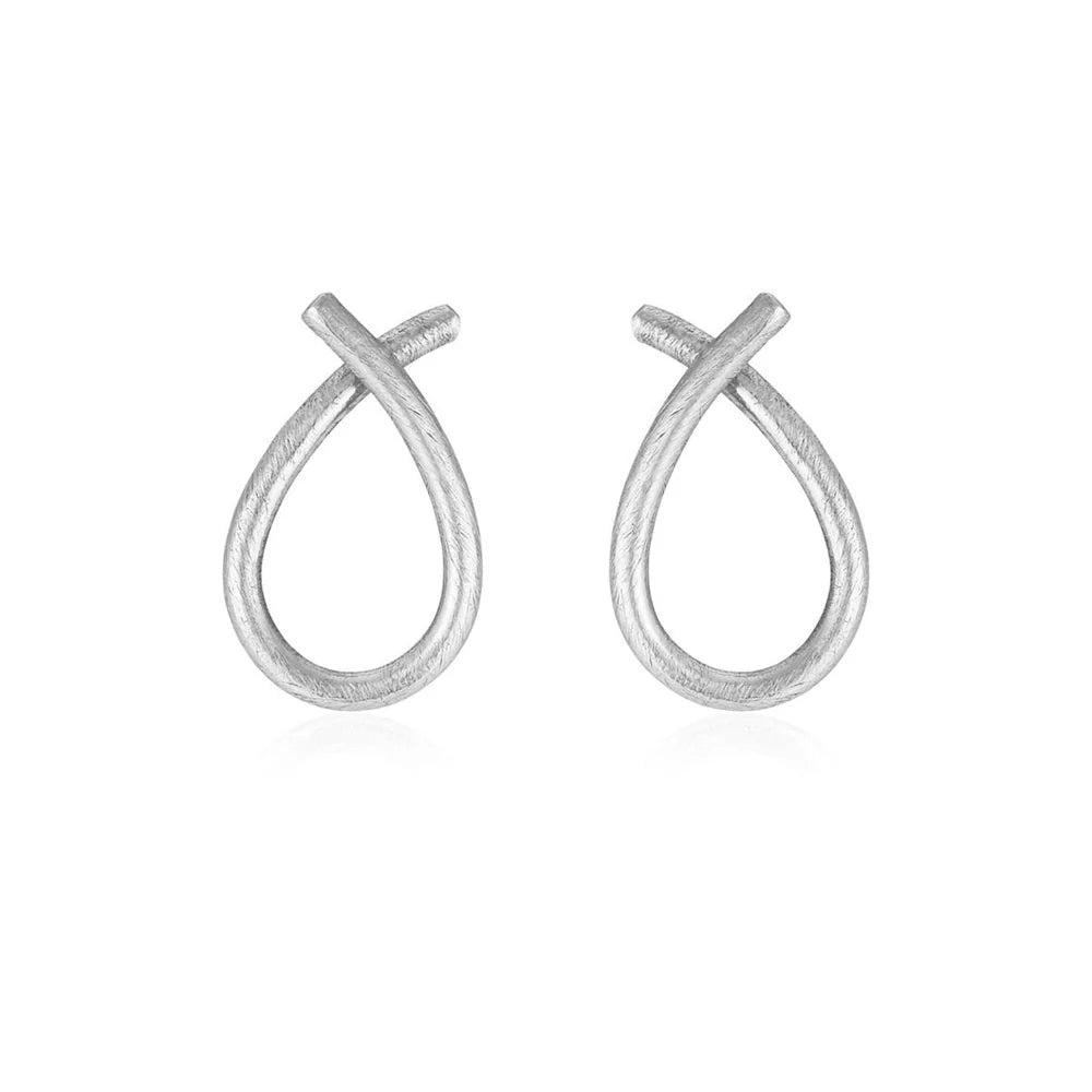 Sølvforgyldte ørestikker kryds