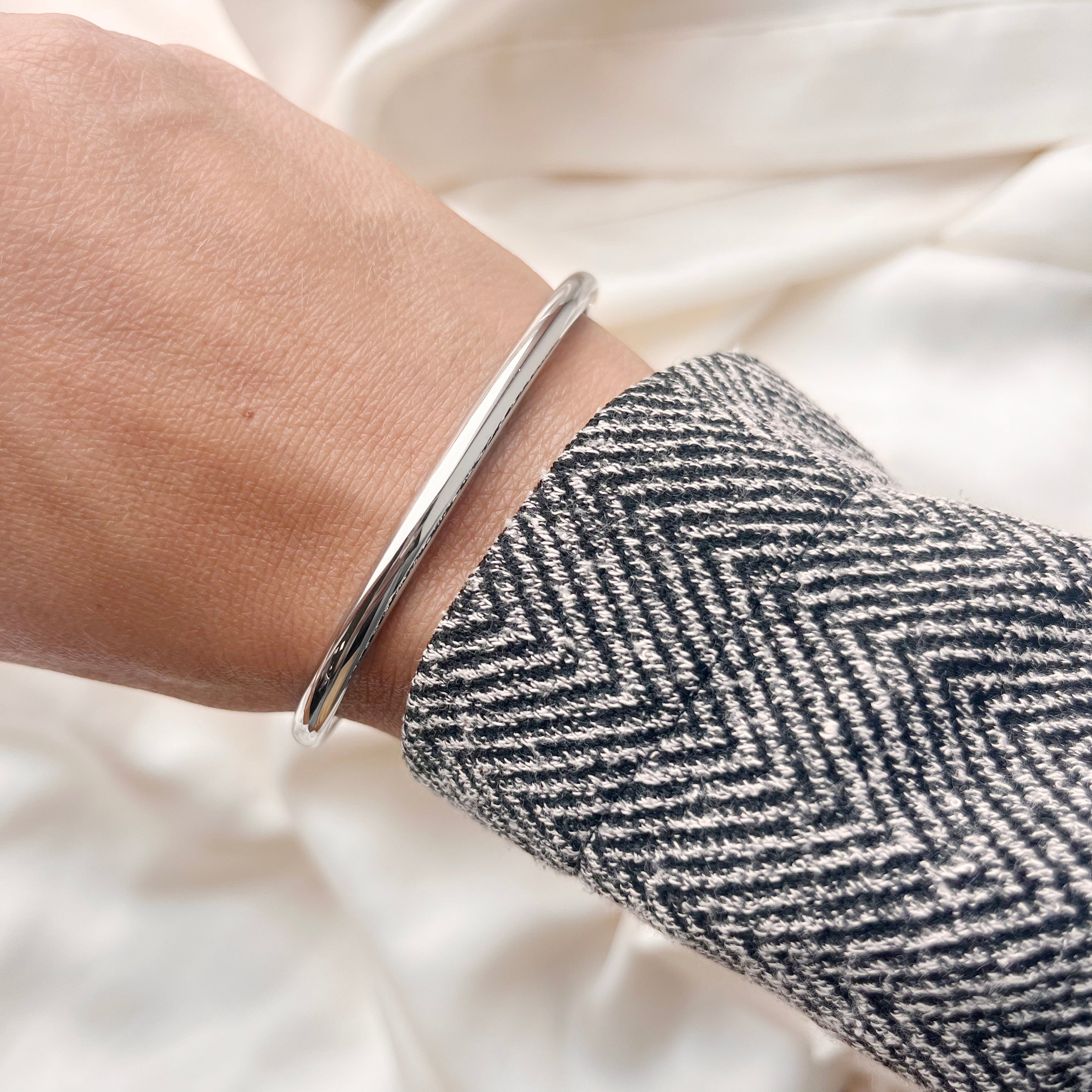 Scrouples Armbånd 4 mm i Sølv