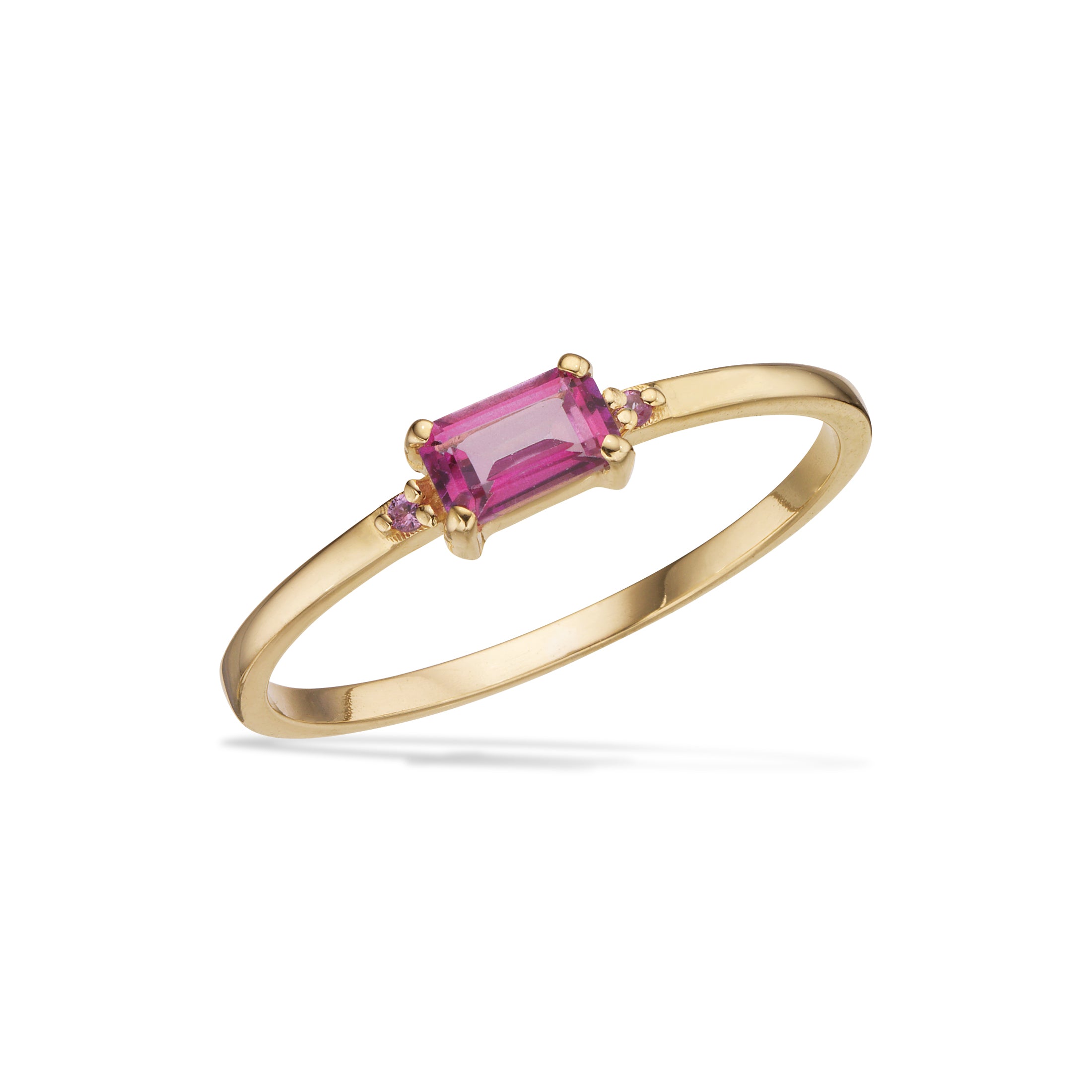 Scrouples Ring pink topas 8 kt.