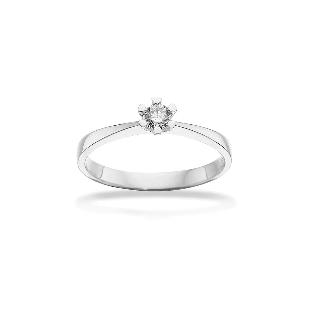 Scrouples Ringe i Hvidguld med Brillant