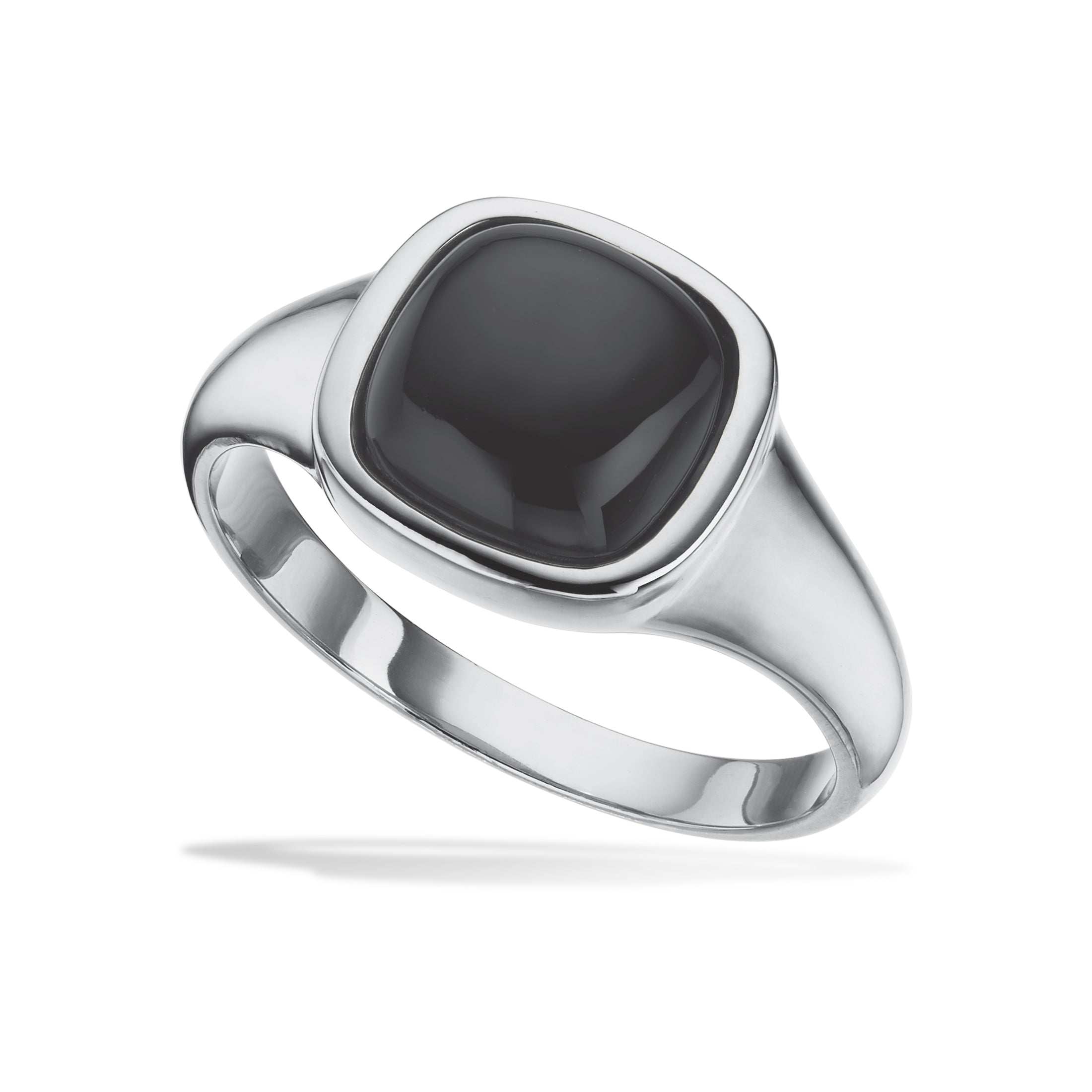 Scrouples Herrering signet onyx sølv