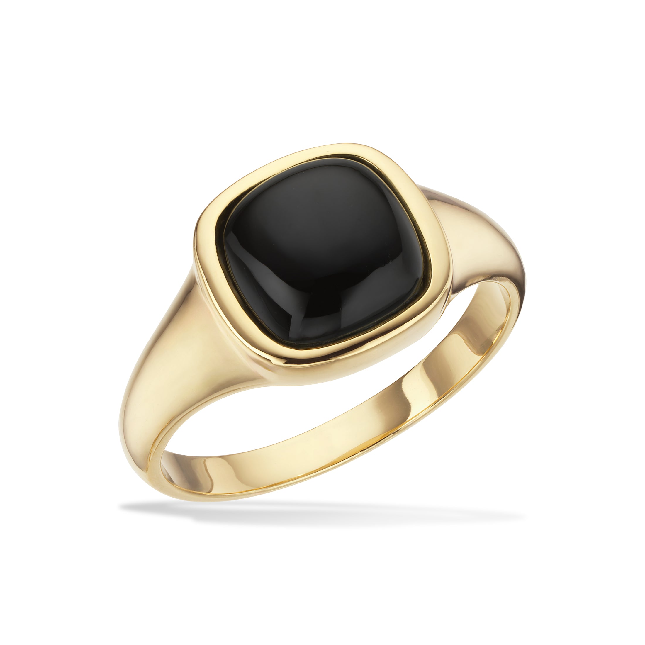 Scrouples Herrering signet onyx sølv fg.