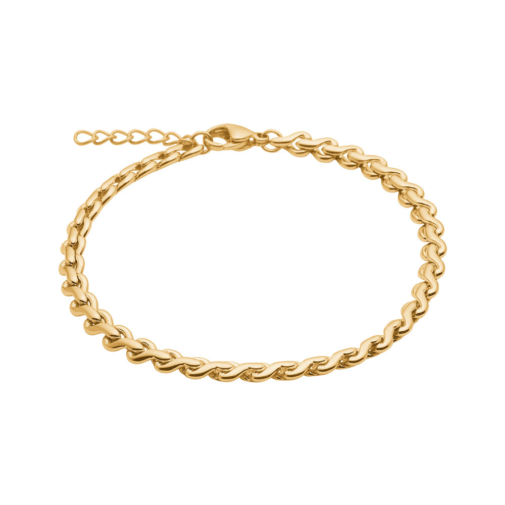 Armbånd stål IP gold SERENA