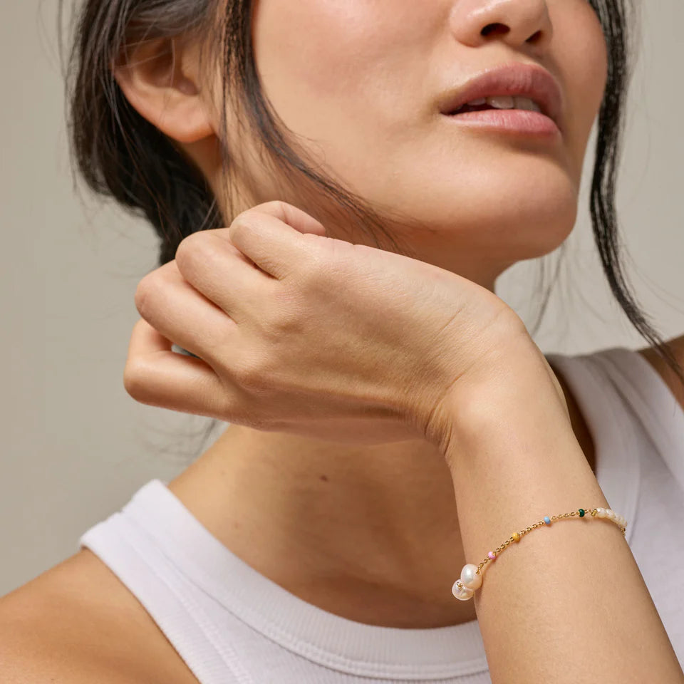 Sølv forgyldt armbånd Lola Perla/Dreamy