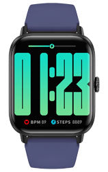 Smartwatch med farvet rem + en sort rem