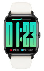 Smartwatch med farvet rem + en sort rem