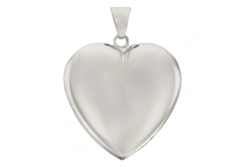 Sølv hjerte 10x10mm
