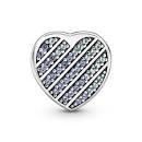 Reflexions Blue Pave Heart