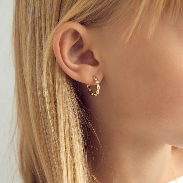 Solbjørg forgyldt messing creol