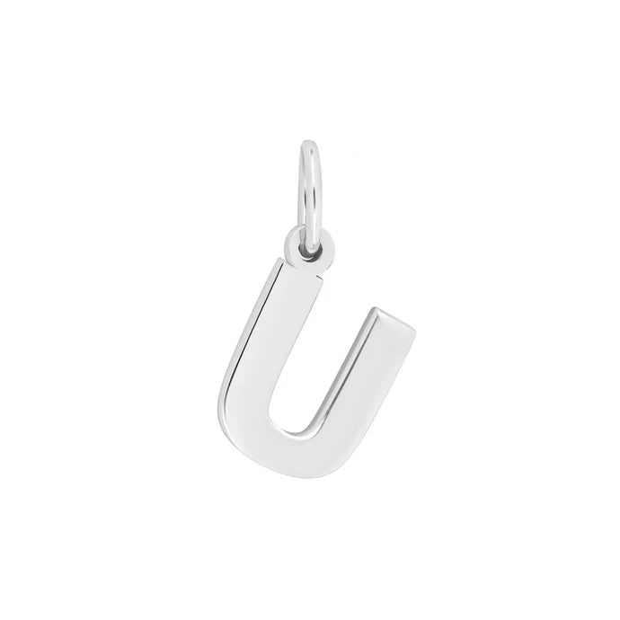 Sølv bogstav vedhæng